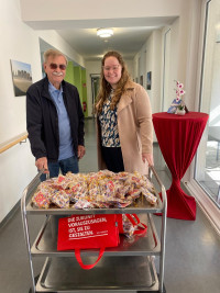 Dieter Vestner und Nina Deisenrieder vom SPD-Team Zirndorf.